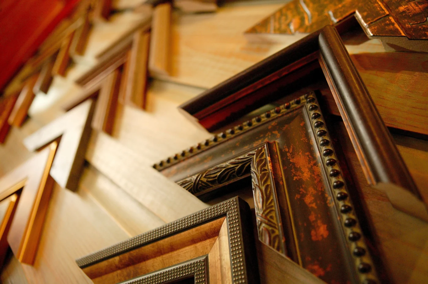 Collection of decorative picture frame corners