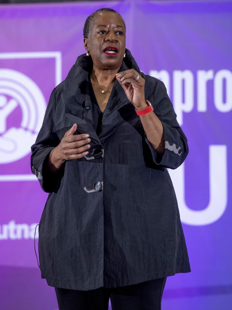Speaker addressing a nonprofit leadership summit
