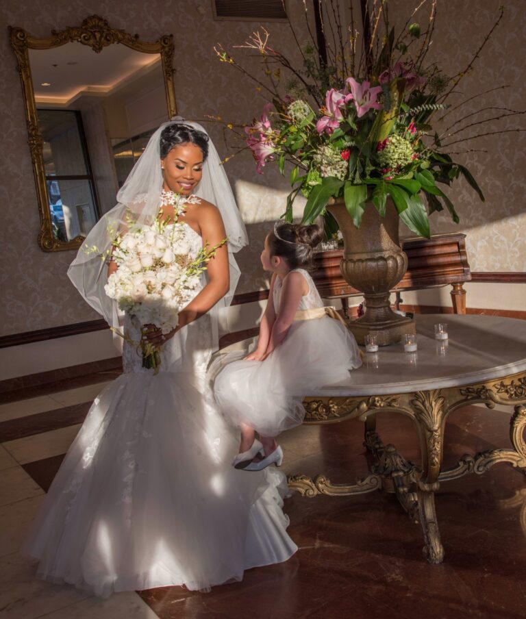 Bride inside a church