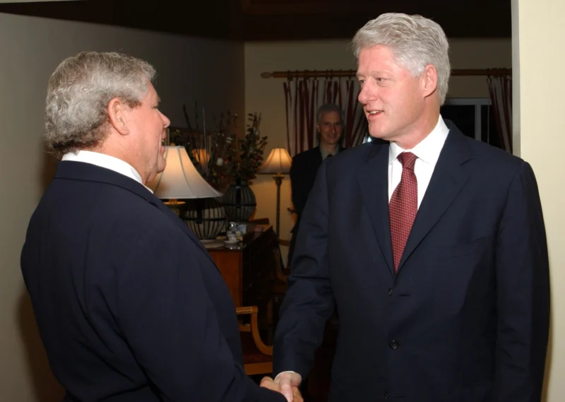 Guests sharing a conversation at a formal reception